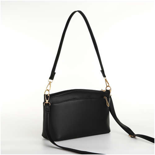 Сумка женская на молнии, цвет черный / 103179472 - вид 2