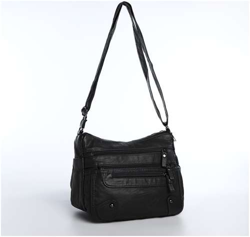 Сумка женская на молнии, цвет серый / 103157300 - вид 2