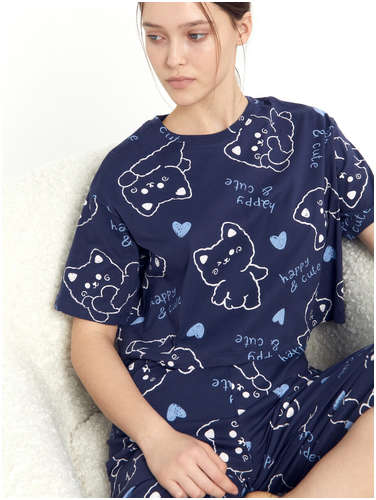 Комплект женский (футболка, бриджи) Mark Formelle / 103180845 - вид 2