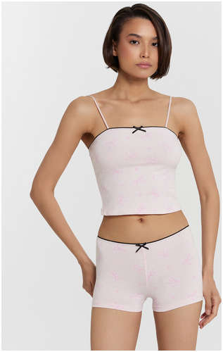 Комплект домашний женский розовый с бантиками Mark Formelle 103233467