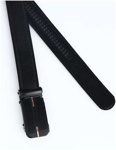 Ремень мужской, ширина 3,5 см, пряжка автомат, цвет черный / 103202596 - вид 2