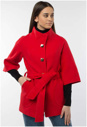 Пальто женское демисезонное (пояс) EL PODIO / 103164524 - вид 2