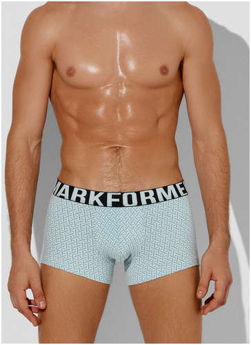 Трусы боксеры мужские голубые с принтом Mark Formelle 103232883