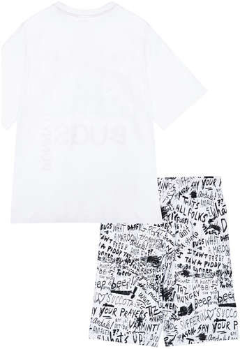 Комплект трикотажный фуфайка футболка шорты пижама пояс PLAYTODAY / 103181289 - вид 2