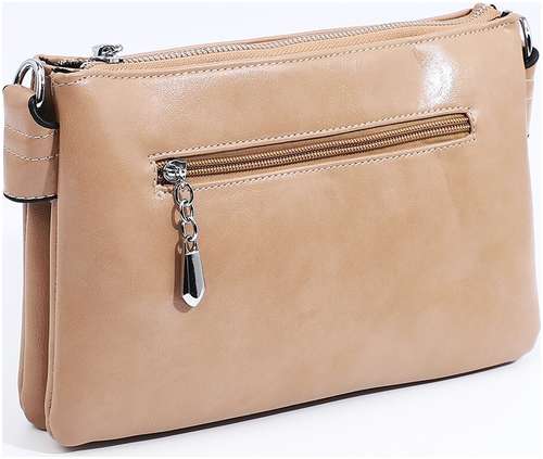 Сумка женская на молнии, цвет бежевый / 103150855 - вид 2