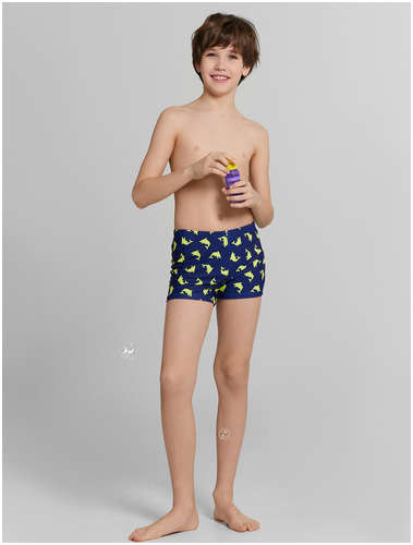 Трусы купальные для мальчиков синие с принтом Mark Formelle 103228721