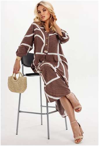 Платье кофейный Rise 103239852