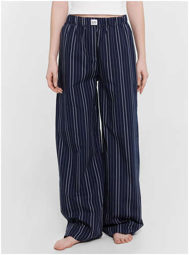 Брюки домашние женские синие в полоску Mark Formelle / 103223255 - вид 2