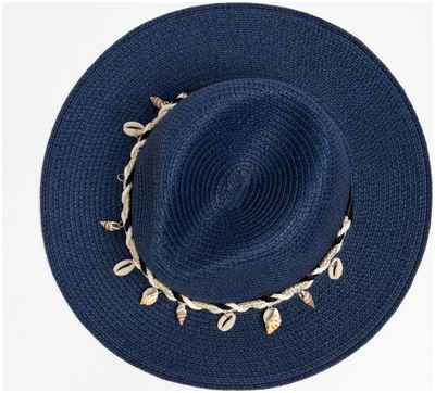Шляпа женская minaku цвет синий, р-р 56-58 / 10395581 - вид 2