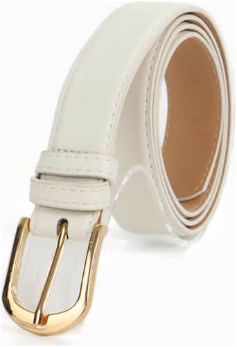 Ремень женский, ширина 2.8 см, пряжка металл, белый 103241544