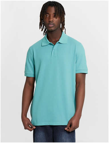 Поло мужское голубое Mark Formelle / 103228012 - вид 2