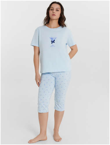 Комплект женский (футболка, бриджи) Mark Formelle / 103235857 - вид 2