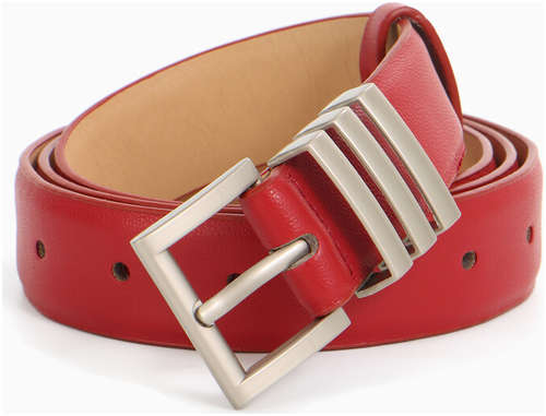 Ремень женский, ширина 2.8 см, пряжка металл, красный / 103241536 - вид 2