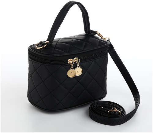 Сумка женская на молнии, цвет черный / 103202072 - вид 2