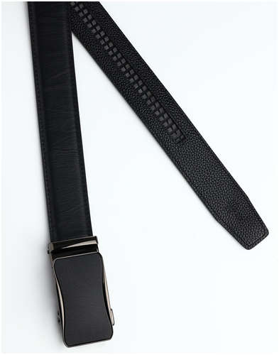 Ремень мужской, ширина 3,6 см, пряжка автомат, цвет черный / 103206571 - вид 2