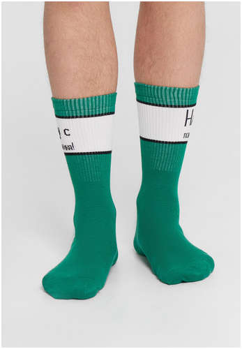 Носки мужские зеленые с надписью Mark Formelle / 103223738 - вид 2