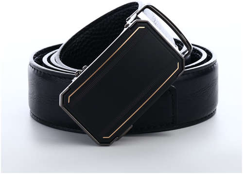 Ремень мужской, ширина 3,6 см, пряжка автомат, цвет черный / 103206728 - вид 2