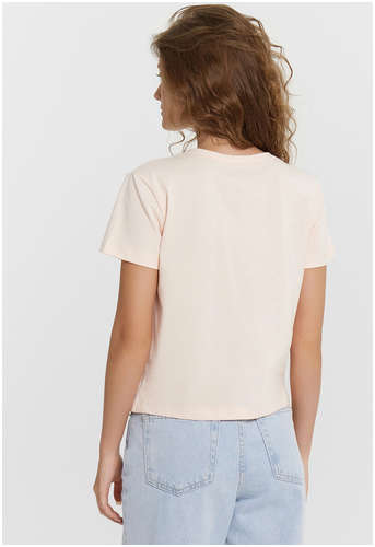 Футболка женская розовая с вышивкой на груди Mark Formelle / 103240696 - вид 2