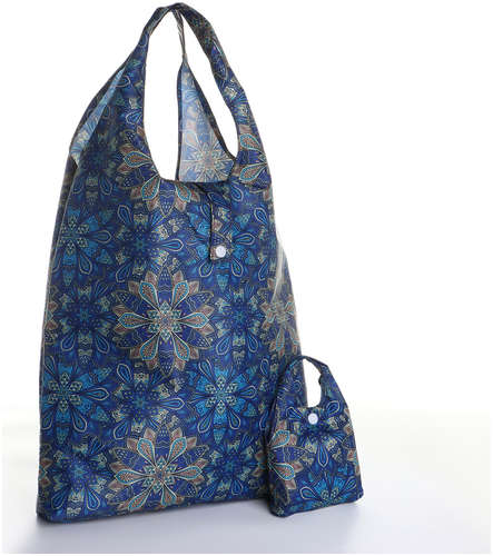 Сумка хозяйственная на кнопке, складная, цвет синий 103231139