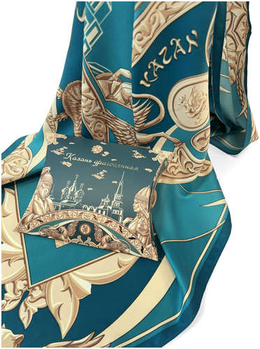Платок ″Казань драгоценная″ 90*90 Русские в моде 103206754