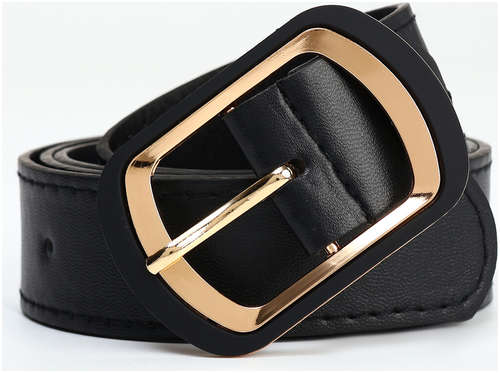 Ремень женский, ширина 2,9 см, пряжка металл, цвет черный / 103217664 - вид 2