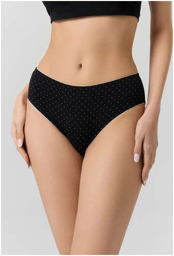 Трусы макси женские черные в горошек Mark Formelle / 103236953 - вид 2