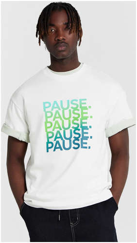 Футболка мужская белая с принтом Mark Formelle / 103231432 - вид 2