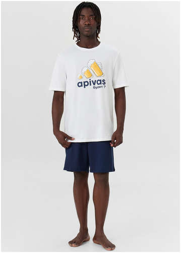 Комплект домашний мужской с принтом и надписью Mark Formelle 103242615