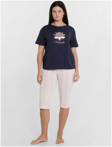 Комплект женский (футболка, бриджи) Mark Formelle / 103214068 - вид 2