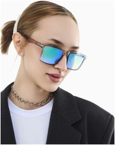 Очки солнцезащитные, uv 400, ширина 14 см, дужка 15 см, линза 5.2×4.1 см onesun 103236985