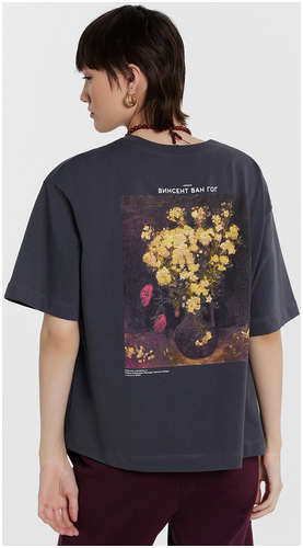 Футболка женская серая с принтом Mark Formelle / 103234687 - вид 2