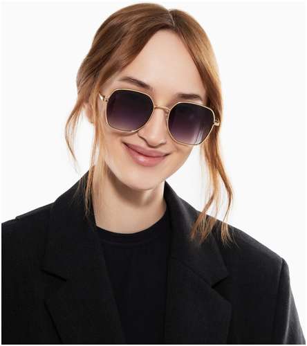 Очки солнцезащитные uv 400, дужка 13.1 см, ширина 12.4 см, линза 5.1×5.3 см onesun 103235167