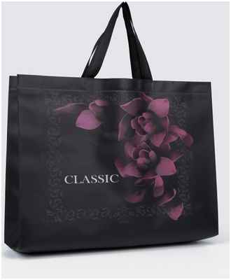 Сумка без молнии, цвет черный 10382320