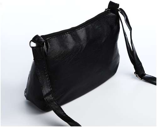 Сумка женская на молнии, цвет черный / 103154196 - вид 2