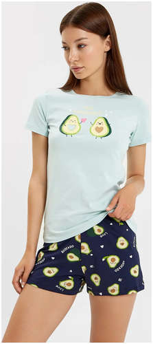 Комплект женский (футболка, шорты) Mark Formelle / 103190741 - вид 2