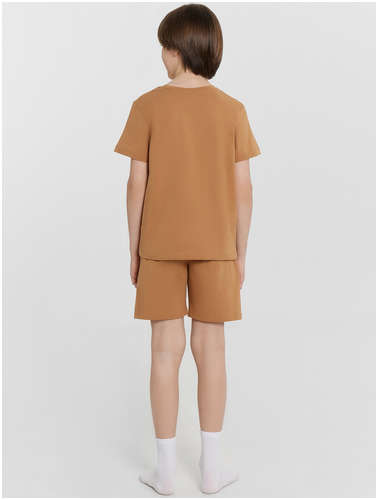 Комплект домашний для мальчиков коричневый с принтом Mark Formelle / 103239750 - вид 2