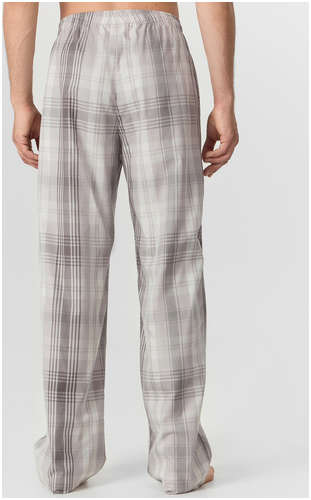 Брюки домашние мужские серые в клетку Mark Formelle / 103242202 - вид 2
