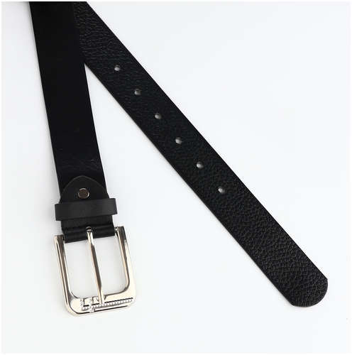Ремень мужской, ширина 3,5 см, винт, пряжка металл, цвет черный / 103201830 - вид 2