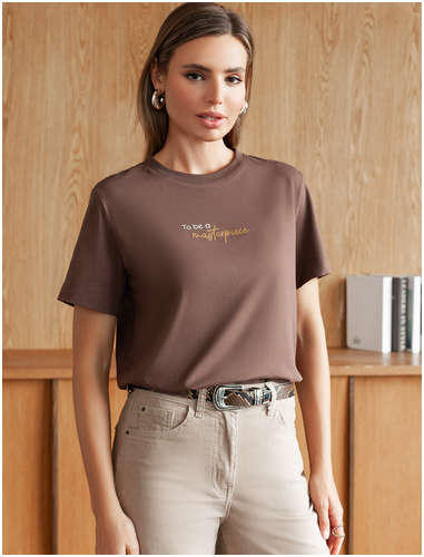 Футболка кофейный VILATTE 103242267