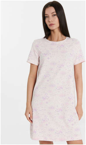 Сорочка ночная женская розовая с принтом Mark Formelle / 103227507 - вид 2