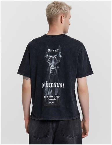 Футболка мужская черная с принтом Mark Formelle 103236441