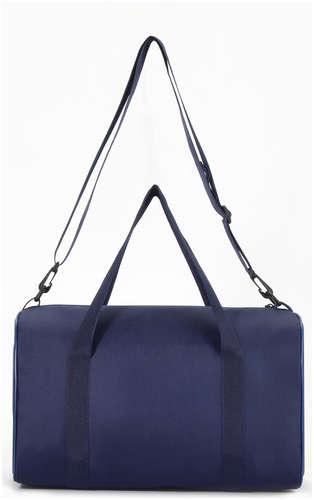 Сумка дорожная на молнии textura, с подкладкой, длинный ремень, маленький размер, синяя / 103223008 - вид 2