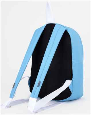 Рюкзак на молнии, наружный карман, цвет голубой TEXTURA / 103107150 - вид 2