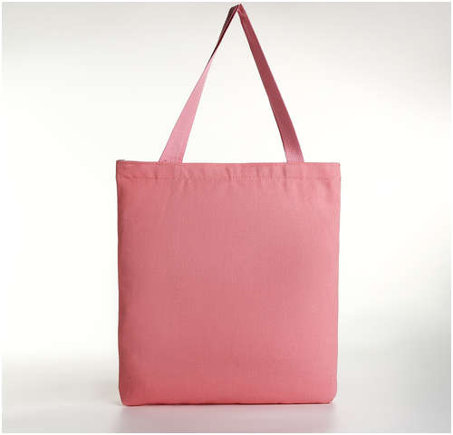 Сумка-шопер на молнии, из текстиля, цвет розовый / 103176517 - вид 2