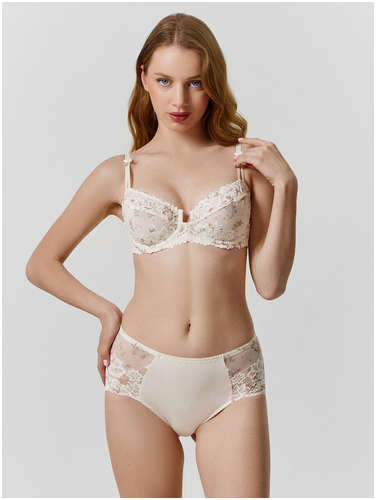 Бюстгальтер женский кружевной с цветочным принтом Mark Formelle / 103235293 - вид 2