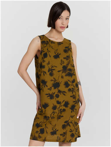 Платье женское хаки с цветочным принтом Mark Formelle / 103235275 - вид 2