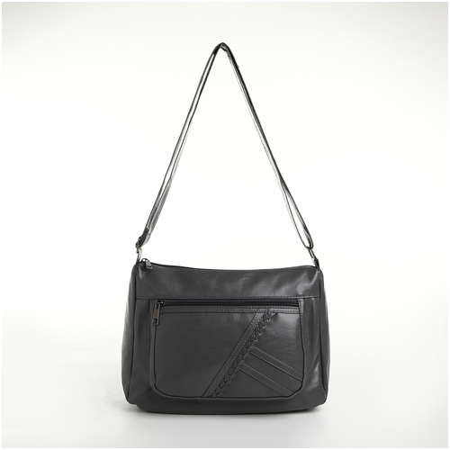 Сумка женская на молнии, цвет серый 103198361