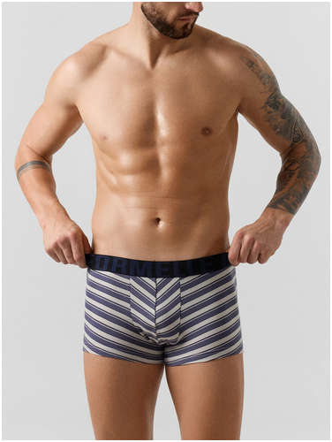 Трусы боксеры мужские в полоску Mark Formelle / 103242061 - вид 2
