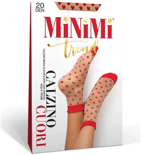 Mini cuori 20 (носки) caramello/rosso MINIMI 103127645