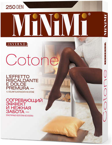 Колготки mini cotone 250 nero MINIMI / 103157503